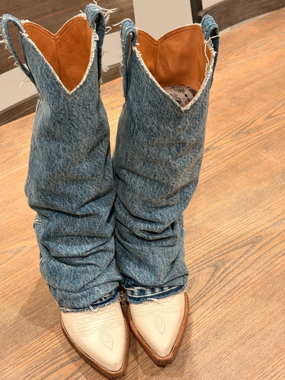 R13 Leather Boot in Warm Brown